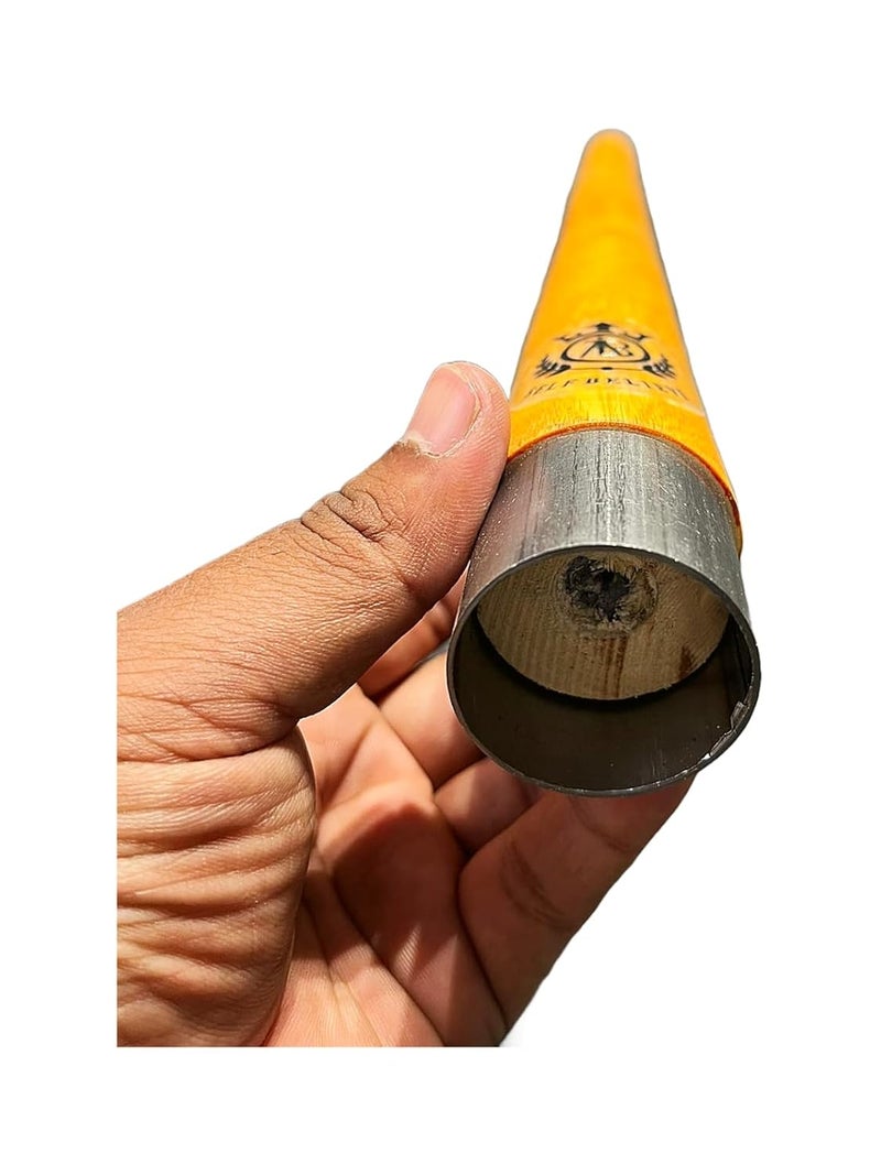 SELF BELIEVE Cricket Bat Grip Cone, Premium Wooden Bat Handle Gripper Cone, Pack of 1 - Image 2