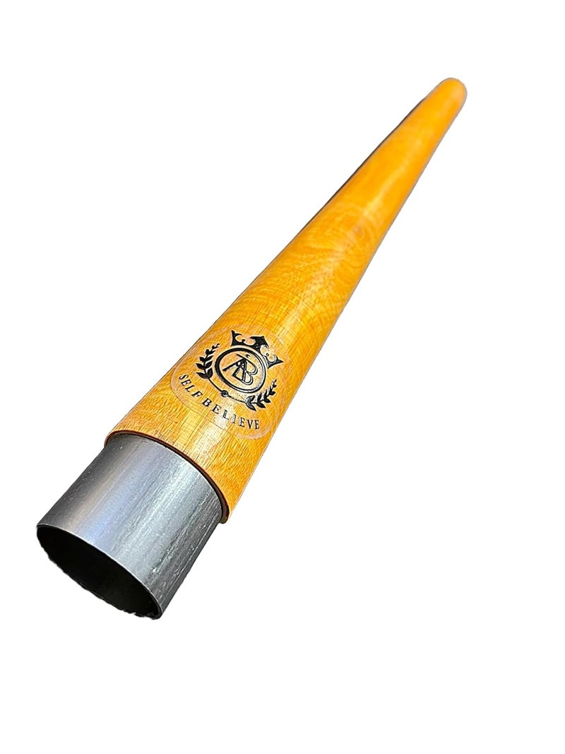 SELF BELIEVE Cricket Bat Grip Cone, Premium Wooden Bat Handle Gripper Cone, Pack of 1 - Image 1