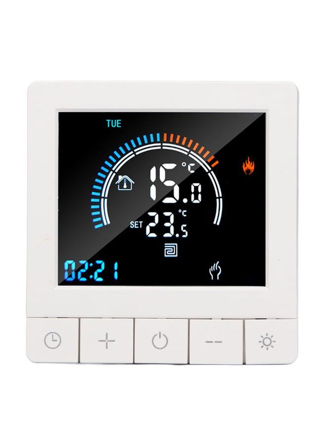 Thoraya Programmable Smart Thermostat Electric Heating Smart Thermostat Digital LCD Display Temperature Controller for Home Hotels AC 90V‑240V 16A Regular Style  - Image 2