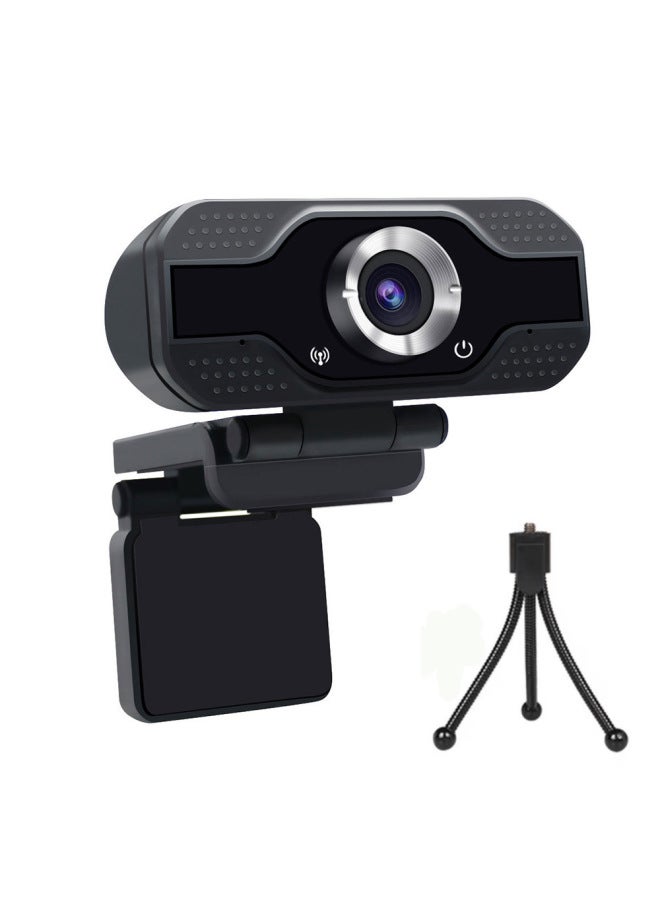 USB Webcam HD1080P Live Webclass Video Conference HD Camera WEB CAM-Color:HD1080P + Privacy Cover - Image 2