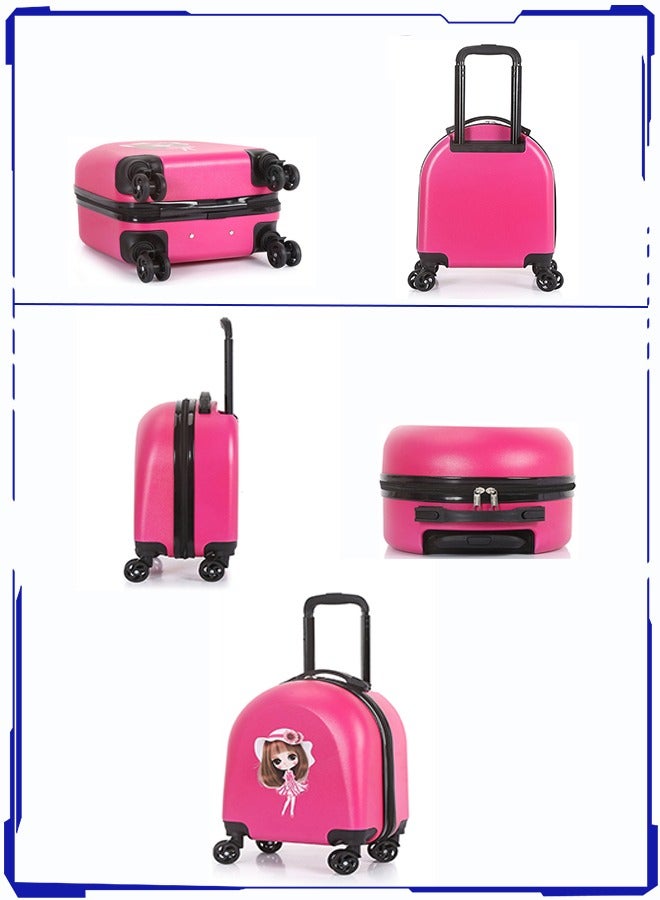 Children Cute Cartoon Trolley Case,Kids Boarding Suitcase,18 Inch Portable Luggage for Boys and Girls Travel Luggage with Sliding Wheels （18 Inch Yellow）  - Image 4