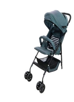 Four-wheeled stroller with seat and backrest for babies from 1 month and up