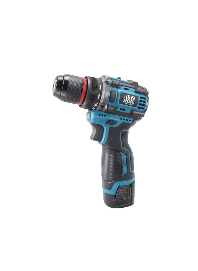 JSA Brushless Cordless Drill 10mm – Powerful 18V Motor – Complete 24-Piece Drilling & Screw-Driving Set with High-Performance Battery and Fast Charger - Image 2