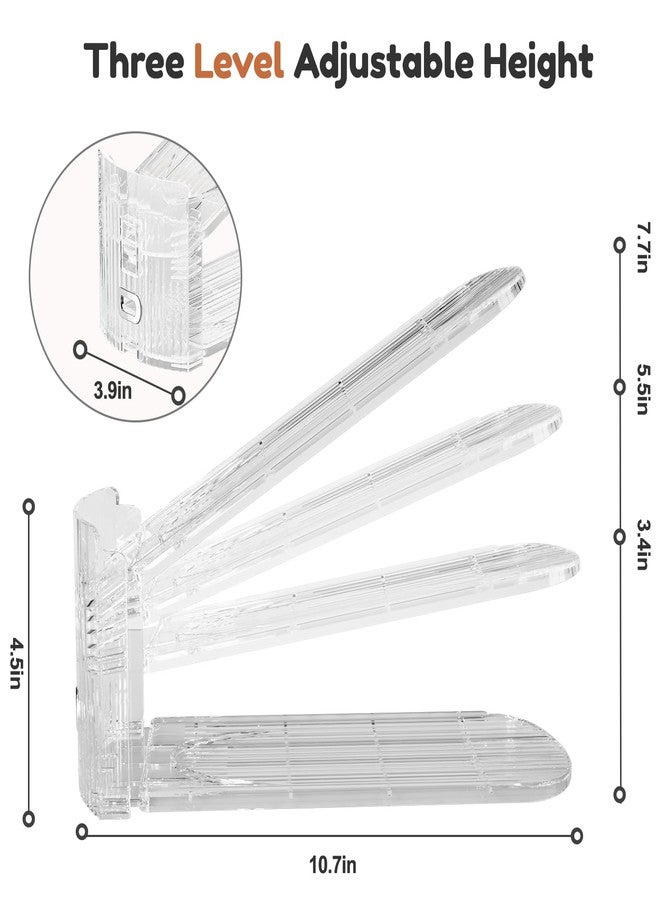 Neprock Shoe Slots Organizer for Closet,12 Pack Acrylic Shoe Stackers for A Pair of Shoes,3 Levels Adjustable Shoe rack storage Shoe Space Saver 50%(Clear,12 Pack) - Image 5