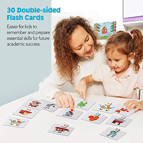 Coogam Wooden Magnetic Letters and Numbers Toys, Fridge Magnets ABC Alphabet Word Flash Cards Spelling Counting Game Learning Uppercase Lowercase Math for 3 4 5 Year Old Preschool Toddler Kid Boy Girl - Image 5