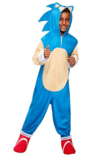 Rubies Sonic Oversized Jumpsuit Kids Costume for Themed Parties and Halloween Small