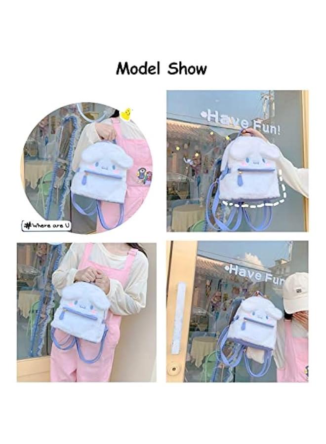 جي جوت Kawaii 3D Animal Cartoon Plush Backpack for Girls, Cute School Bag with School Supplies - Image 2
