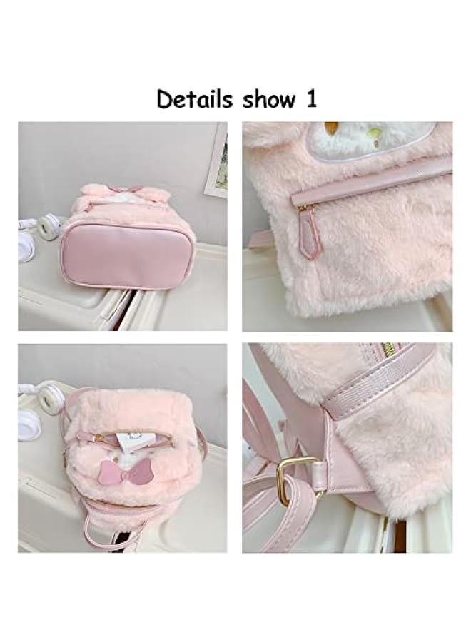 جي جوت Kawaii 3D Animal Cartoon Plush Backpack for Girls, Cute School Bag with School Supplies - Image 5