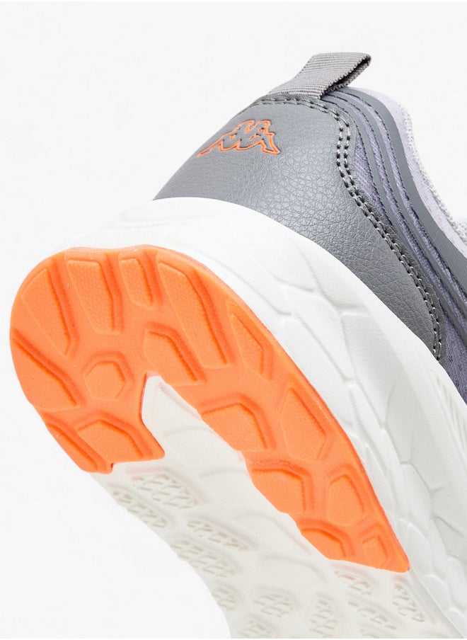 Boys' Logo Print Sports Shoes with Hook and Loop Closure