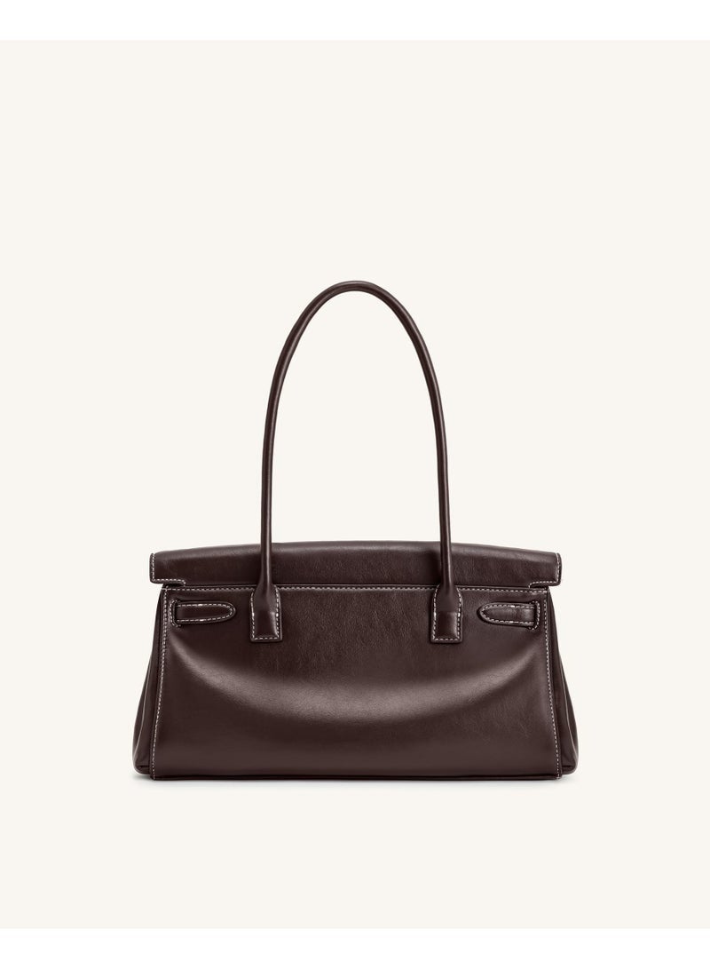 JW PEI Yara Handheld Single Shoulder for Women 2025 New Niche Design - Deep brown - Image 3