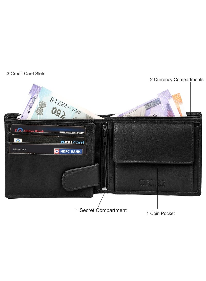 URBANFOREST URBAN FOREST Oliver Aniline Black Leather Wallet for Men - Image 3