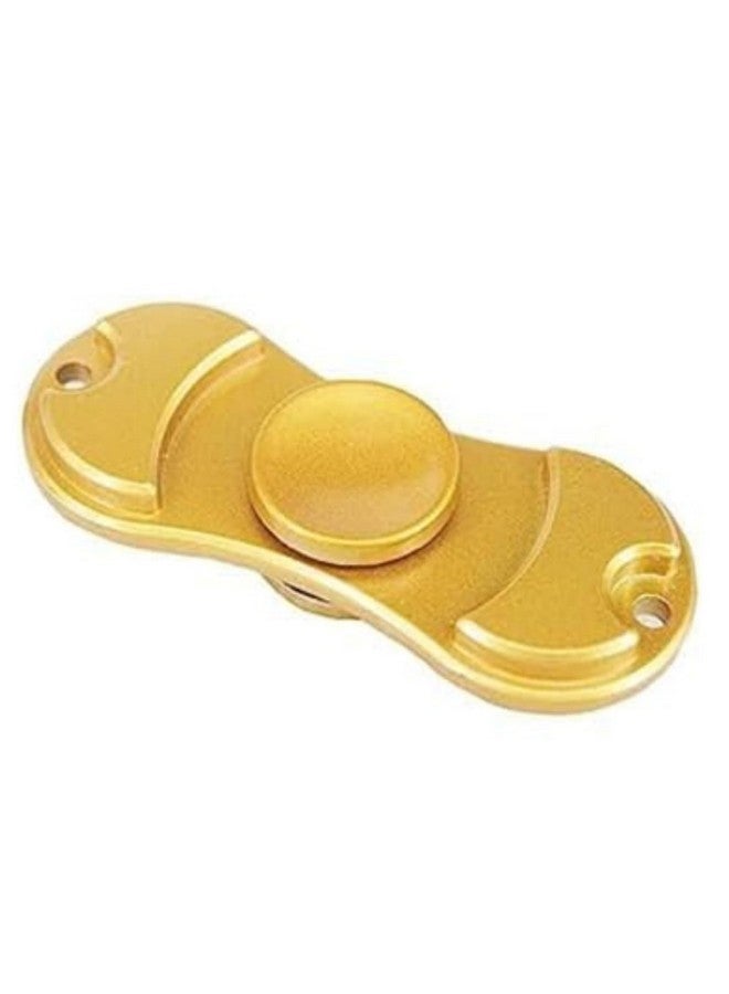 Premsons Premsons® Hand Spinner Desk Toy - High Speed Smooth Finger Spin Sensory Fidget Stress Relief Game Play for Kids & Adults - Birthday Party Gift - Combo - Plastic+ Metal Gold Dual - Image 3