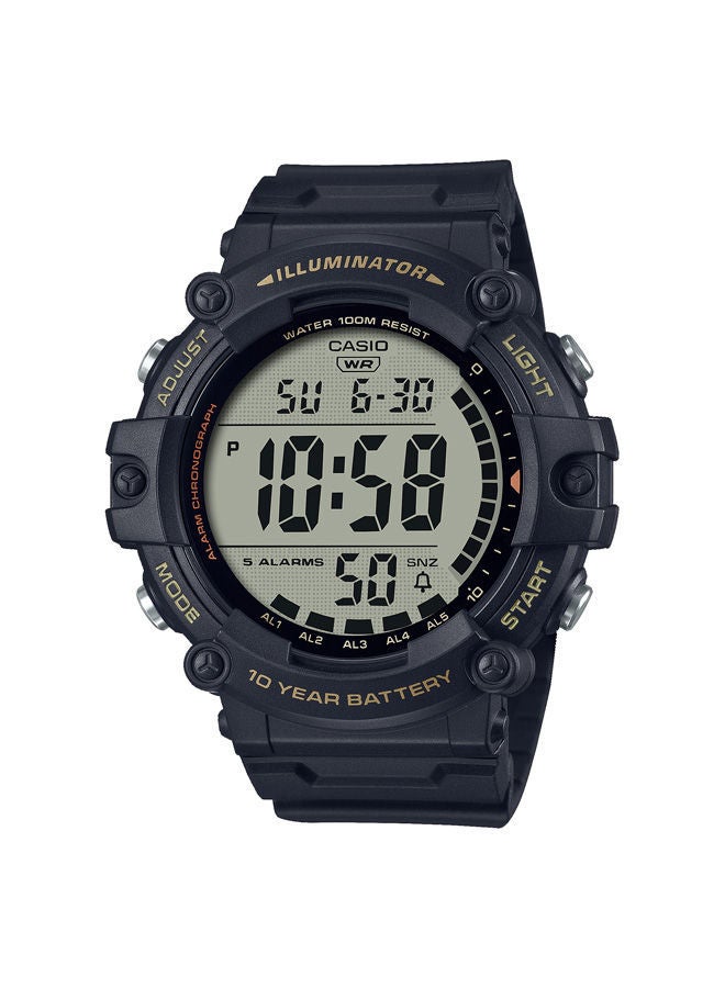 CASIO ساعة يد كرونوغراف من الراتنج AE-1500WHX-1AVDF - Image 1