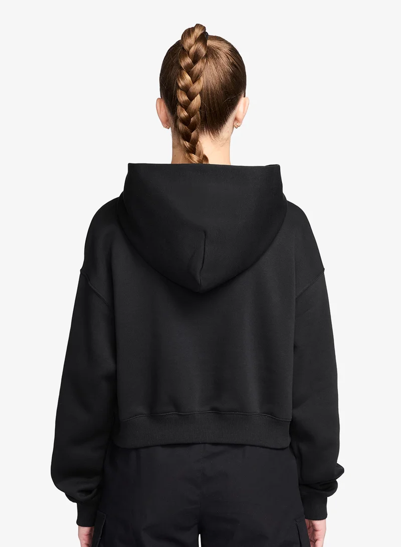 نايكي هودي فينيكس فليس كبير الحجم قصير بياقة هنلي