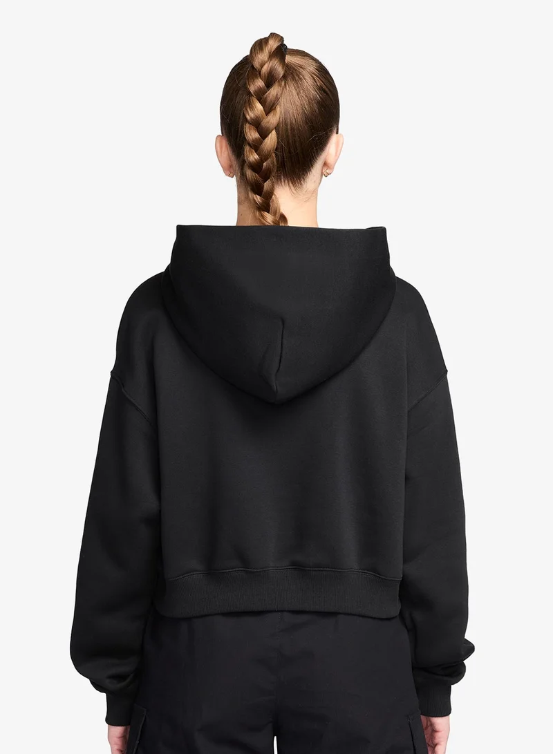 نايكي هودي فينيكس فليس كبير الحجم قصير بياقة هنلي