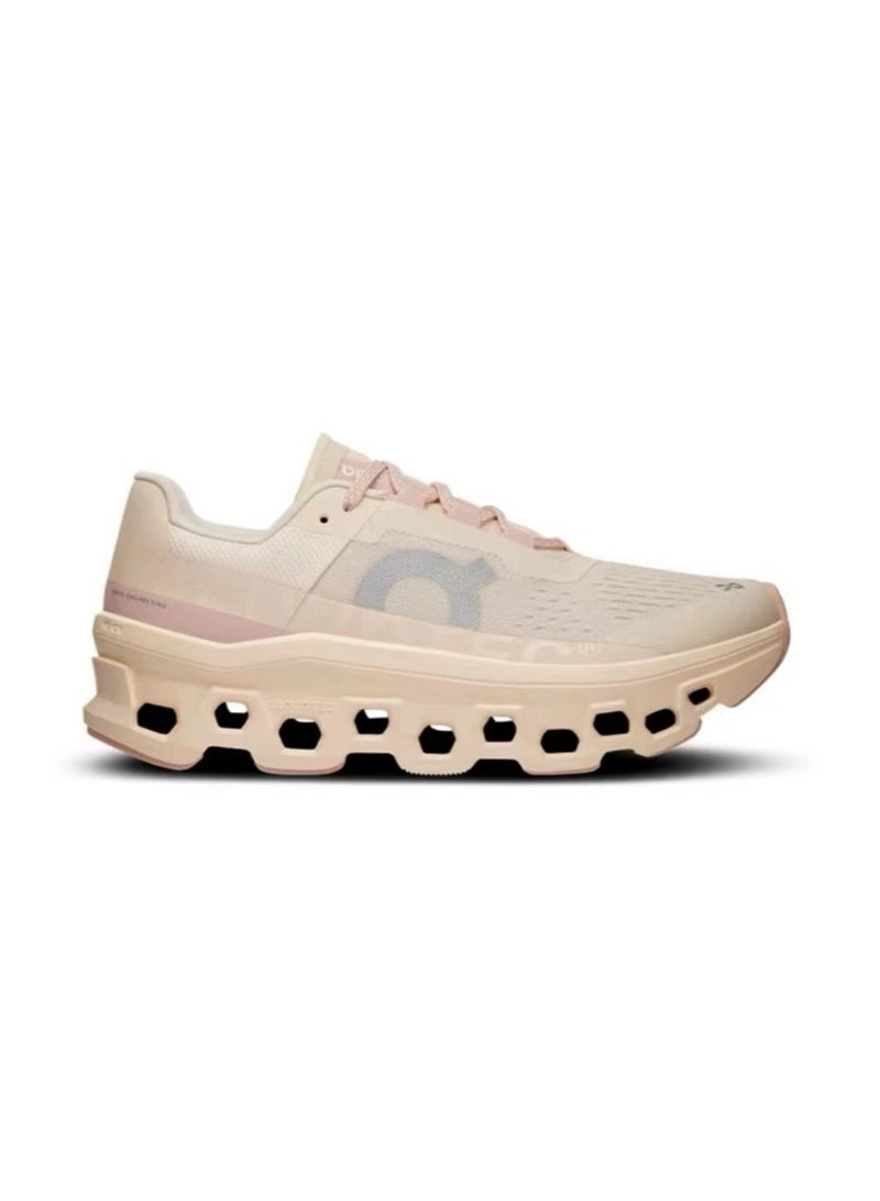 ON Cloudmonster Casual Shoes Gray/Pink - Image 2