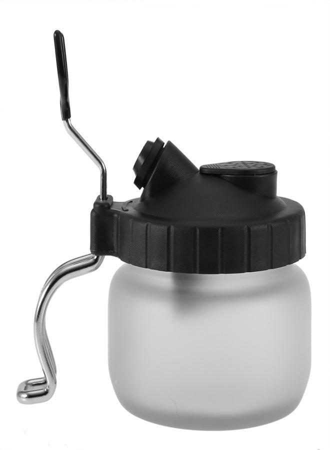 Airbrush Cleaning Pot Holder Paint Jar Bottle Clean Needle Nozzle Brush Set - Image 2