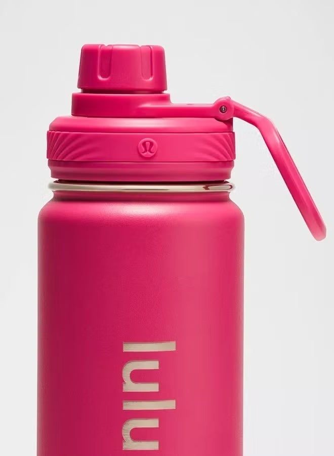 Lululemon 24oz/710ml Stainless Steel Vacuum Insulated Sports Water Bottle, Leak Proof Push Pull Lid, BPA Free, Double Wall Drink Bottle - Image 2