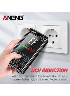 ANENG 621A Touch Screen Intelligent Digital Multimeter 9999 Counts Auto Range Rechargeable Portable NCV Universal Meter Voltmeter Ammeter Black  - Image 4