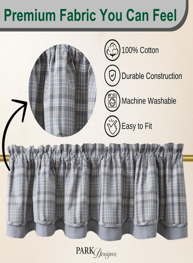Park Designs Hartwick Lined Layered Valance 72'' x 16'' - Image 2