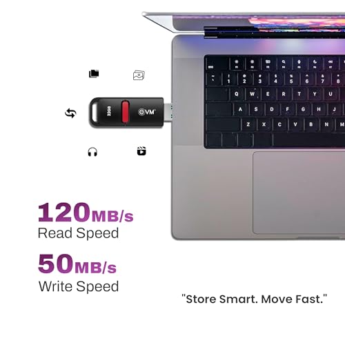 EVM EnX 32GB USB 3.2 Gen 1 Flash Drive | Exceptional 120MB/s | Sturdy Premium Metal Body | Convenient Integrated Key Loop | Laptop Desktop Smart TV Car Stereo | 10 Years Warranty (ENX/32GB) - Image 4