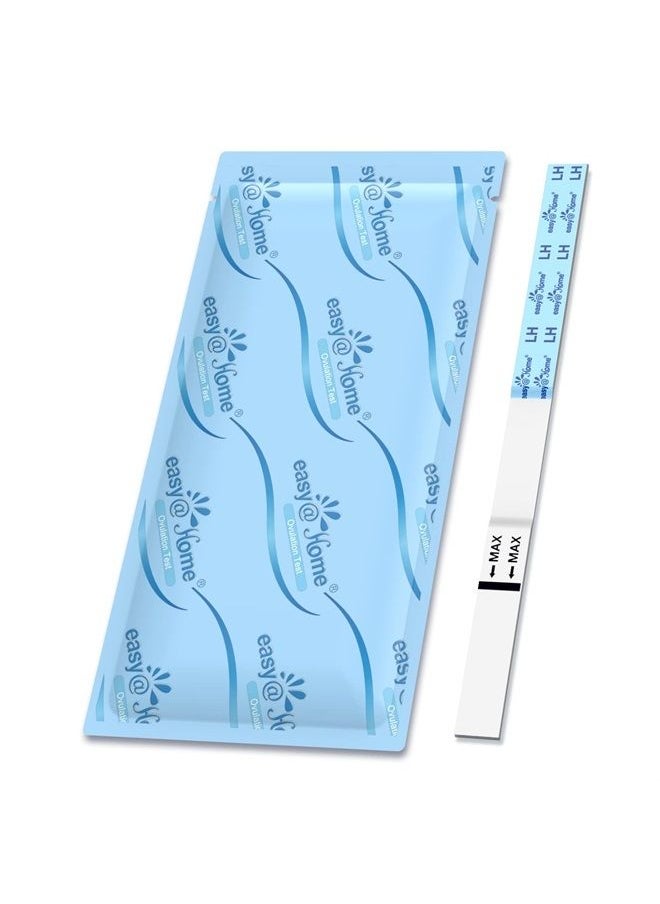 Easy@Home - Ovulation Test Strips 50-Pack, FSA Eligible Predictor Kit, Powered by Premom Calculator iOS and Android APP, 50 LH Tests - Image 1