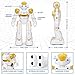 KingsDragon RC Robot Toys for Kids Gesture Sensing Programmable Remote Control Smart Robot for Age 3 4 5 6 7 8 Year Old Boys Girls Birthday Gift PresentYellow - Image 4