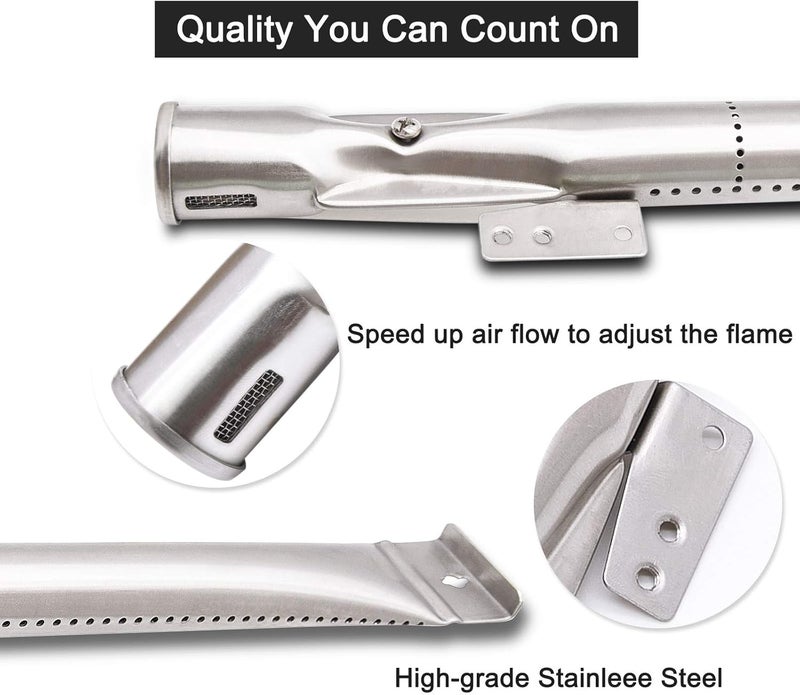 Criditpid BBQ-Element Stainless Steel Grill Burner Tubes Replacement for Nexgrill 720-0888, 720-0888N, 720-0882S, Gas Grill Pipe Burners for Kenmore, Kitchen Aid, Nexgrill 720-0830H Gas Grill.(5 Pack) - Image 3