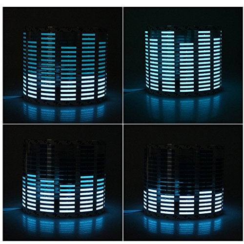 ESUPPORT 45 x 11cm Sound Music Activate Sensor Car Auto Sticker LED Light Equalizer Glow Blue - Image 3