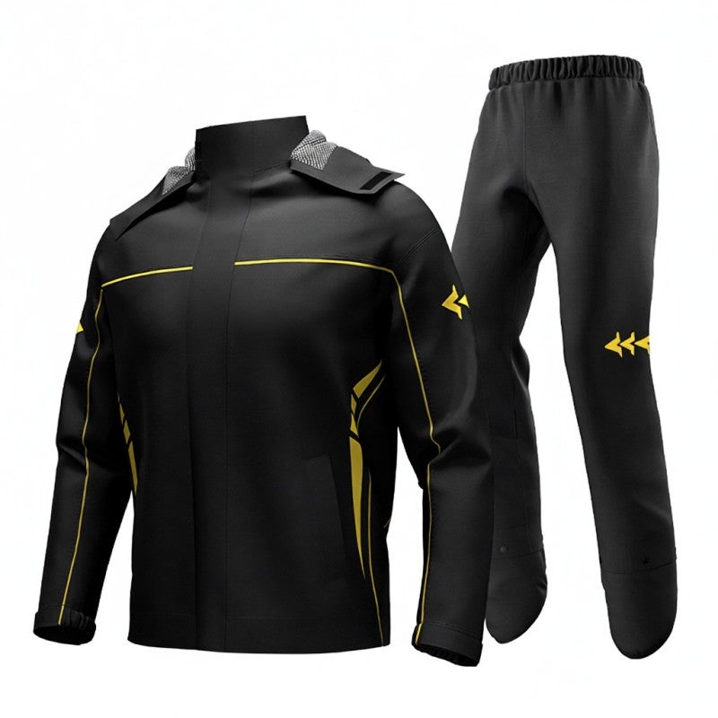 Sulaite Waterproof Motorcycle Rain Suit Men Women Cycling Rain Gear Jacket and Pants with Storage Bag - Image 1