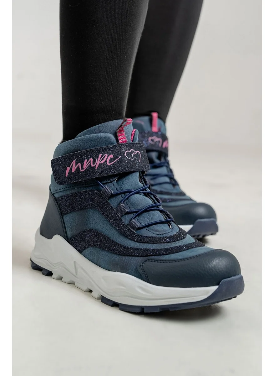ام ان بي سي Girl Navy Blue Anatomical Casual Boots