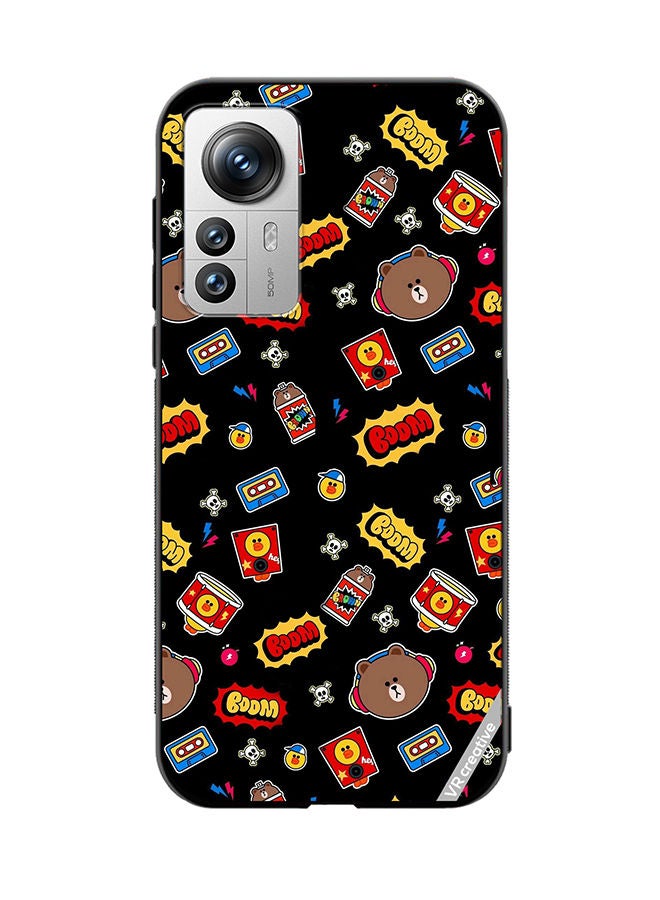 VR CREATIVE Protective Case Cover For Xiaomi 12X Boom Design Multicolour - Image 1