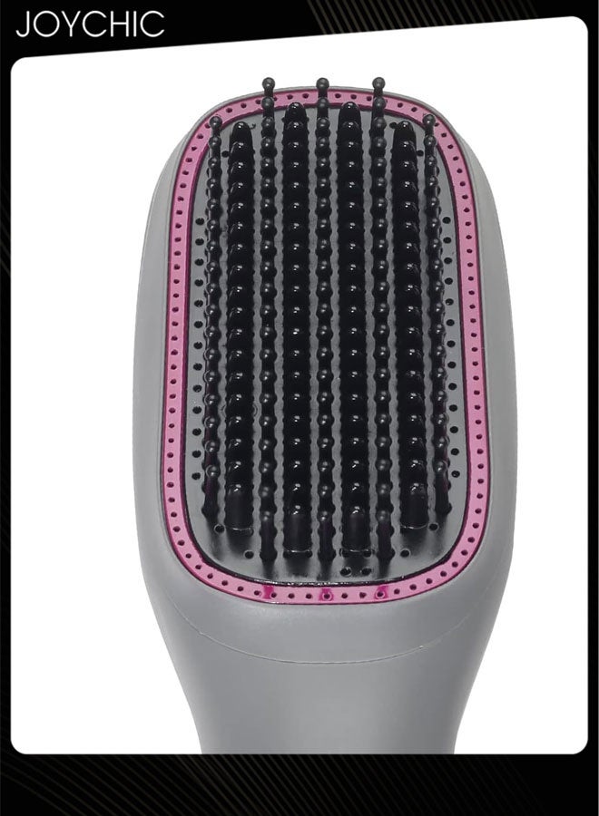 Joychic فرشاة تصفيف ساخنة مع مجفف شعر، سلك دوار بزاوية 360 درجة، 2 مستوى حرارة، مادة مقاومة للحرارة العالية، فرشاة مجفف شعر سيراميك ومصفف - Image 2