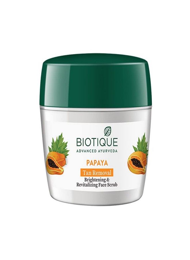 Biotique Biotique Papaya Tan Removal Brightening & Reviatalizing Face Scrub For All Skin Types, 235g - Image 1
