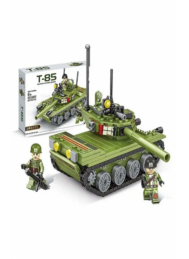 Blocks Tank Building Blocks' Assembly -  Blocks Toy Tank Military Children Toy with 2 Special Soldier. from 6+ year Old Gift for Child's Birthday Gift and Building Blocks Fans. (356 Pcs) 