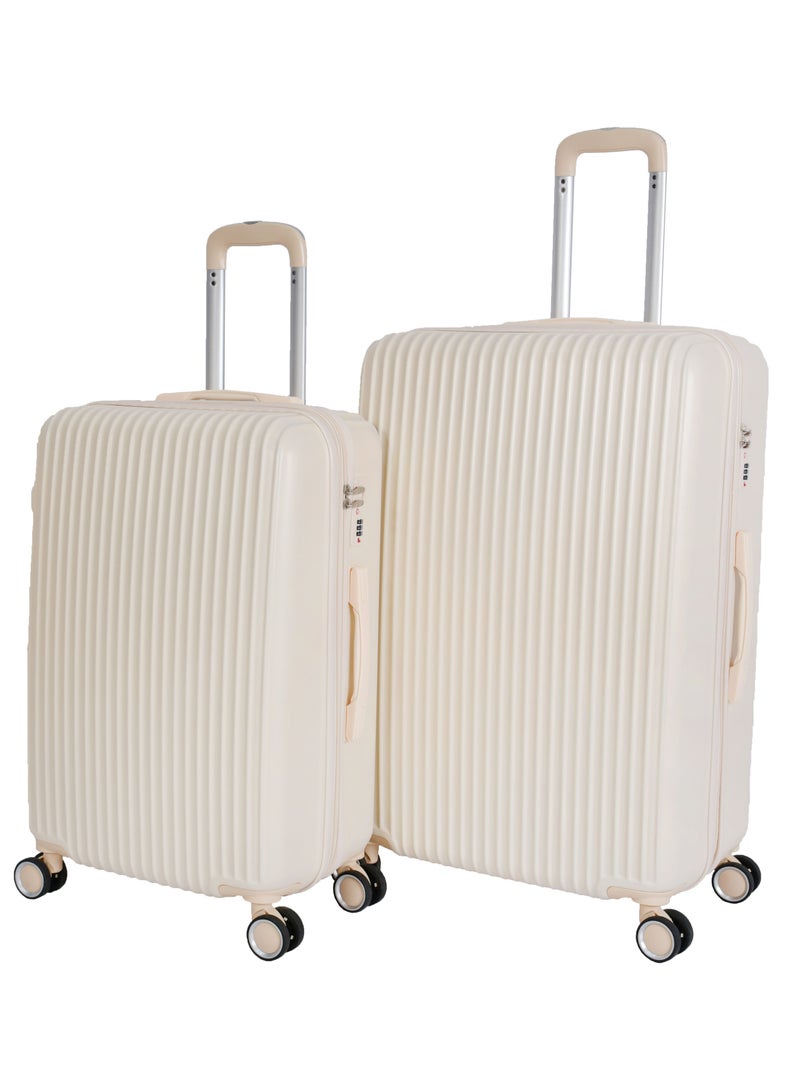 مورانو طقم شنط سفر من مورانو مكون من 4 قطع مقاس  14/20/24/28 بيج - Image 2