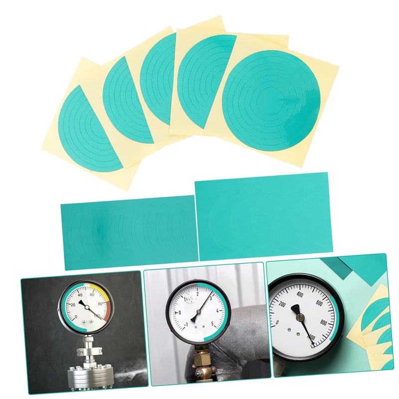 ملصقات مقياس الضغط القابلة للإزالة باللون الأخضر - 7 أوراق - لا تتطلب أدوات - Image 5