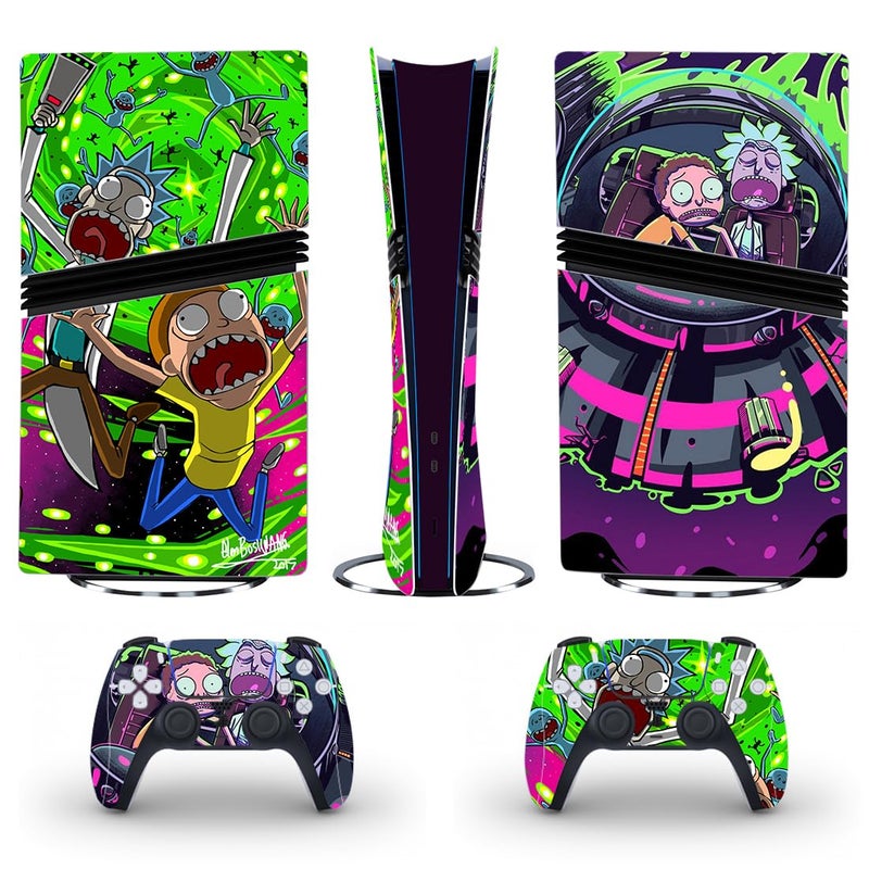 PEYANZ Vinyl Skin Compatible with PS5 | HD Print, Scratch Resistant, Bubble-Free Application (Pro-Digital Edition, R1ck&M0rty) - Image 4