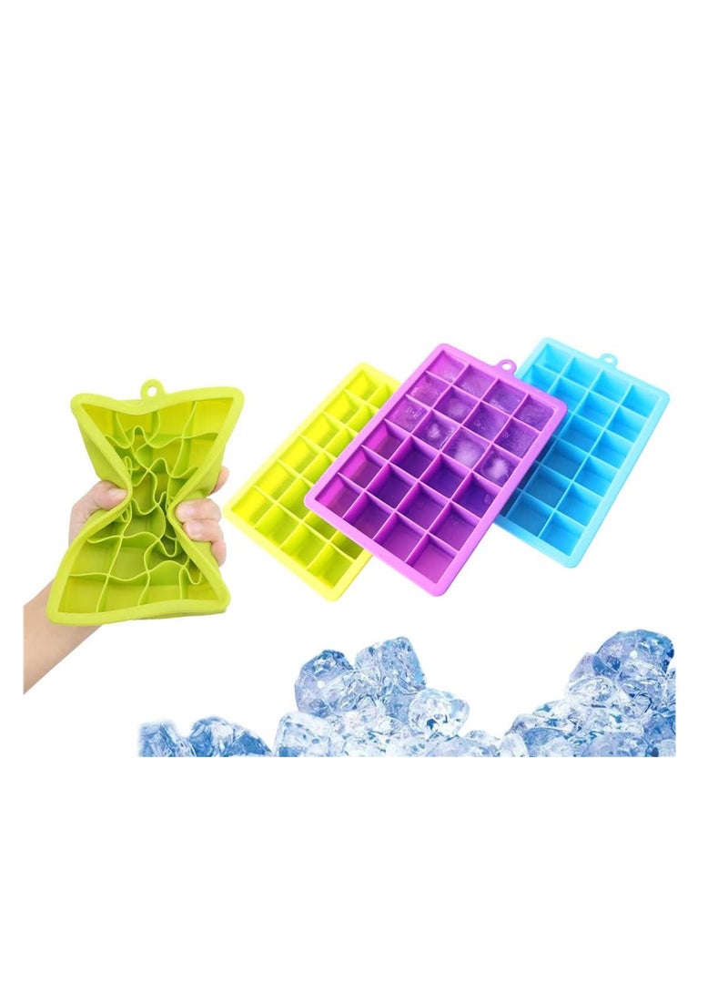 رولستيمي 3 عبوات من قوالب مكعبات الثلج السيليكون مع غطاء - Image 5