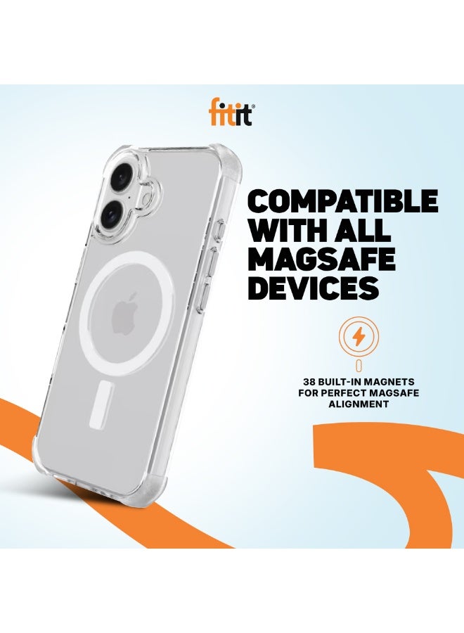 FITIT iPhone 17 Magnetic Phone Case - Slim Shockproof with 36 N52-Grade Magnets, Anti-Scratch & Anti-Yellowing, Wireless Charging Compatible With Magsafe - fitit - Image 3