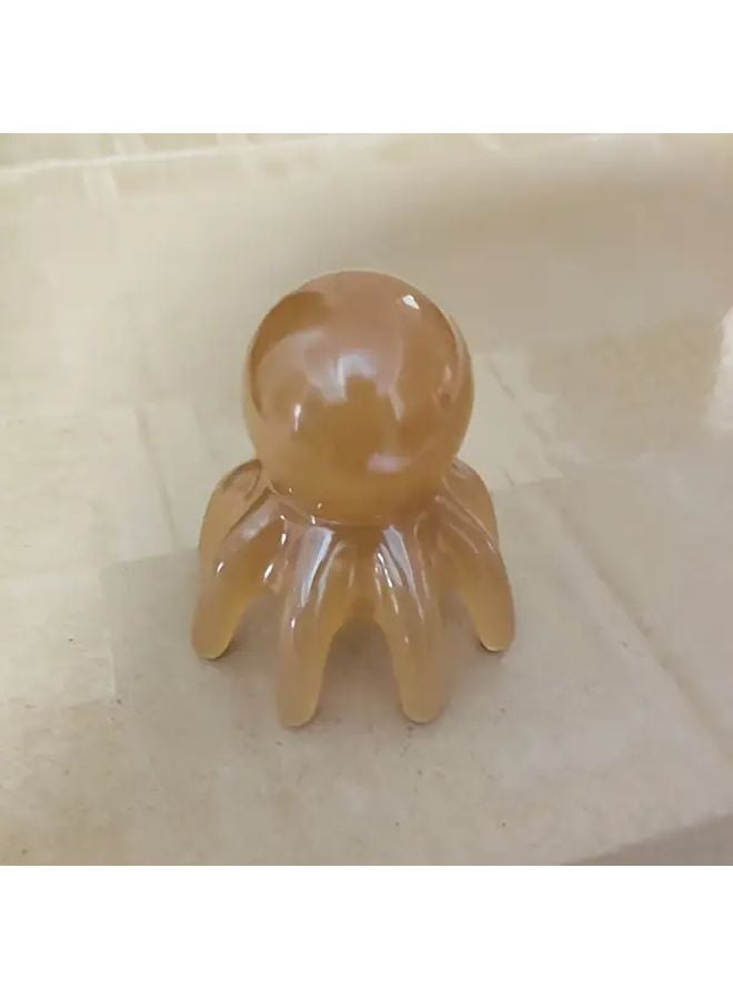 مشط تدليك فروة الرأس الأخطبوط 1 قطعة لنمو الشعر، تدليك عميق، متين، سهل التنظيف - Image 1