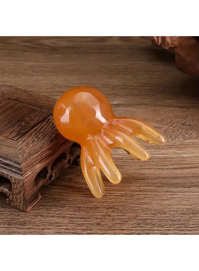 مشط تدليك فروة الرأس الأخطبوط 1 قطعة لنمو الشعر، تدليك عميق، متين، سهل التنظيف - Image 2