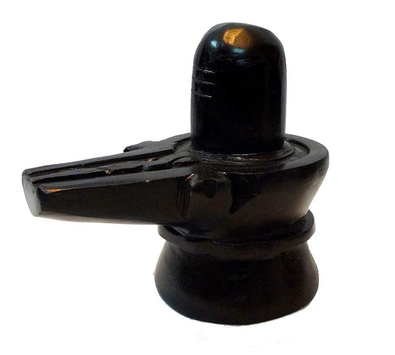 A & S VENTURES A&S Ventures Big Size Marble Stone 2 KG Black Shivling | Heavy Handcrafted Shiva Lingam for Home Puja, Temple, Blessings - Image 1