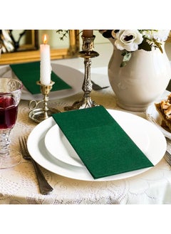 25 Pack Disposable Cloth Pocket Dinner Napkins, Folded Guest Hand Towels for Parties, Weddings, Restaurants & Bathrooms (Green, 40 x 40 cm) - pzsku/Z56A27352529967249033Z/45/_/1740580424/4357b6c1-c6d5-4aba-87b7-c010fcbda623