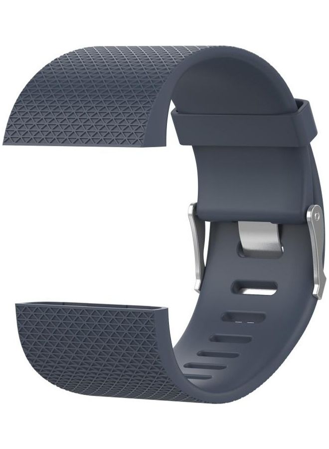 NIBEMINENT Rhombus Texture Adjustable Sport Wrist Strap For Fitbit Surge Navy Blue - Image 3