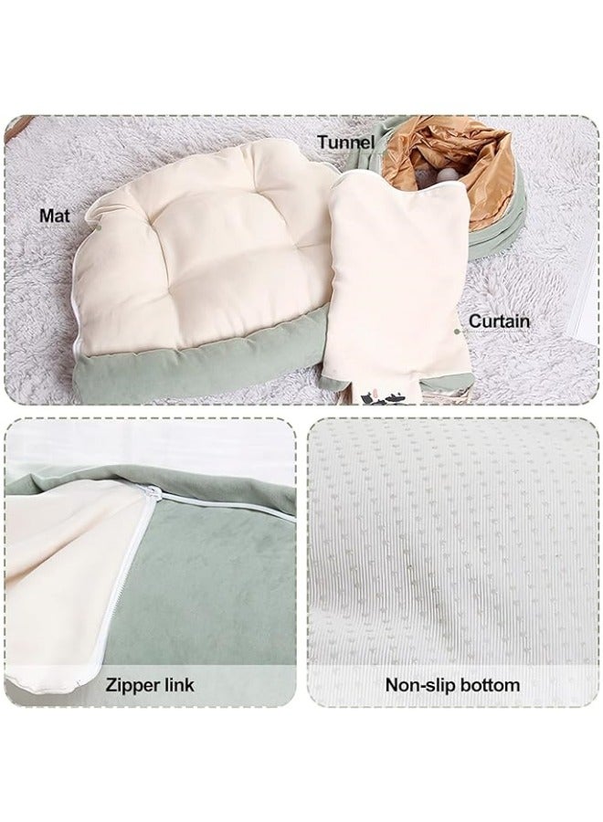 Generic Cat Tunnel With Padded Pad, Soft And Comfortable Cat Tunnel Bed, Cat Tunnel For Indoor Cats  - Image 4