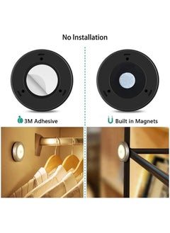 Arabest 6 Packs Motion Sensor Light, Cordless Battery, Powered LED Night Lights for Hallway Bathroom Bedroom Kitchen, Closet Lights Stair Puck Lighting(Warm White)  - Image 5