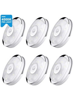 Arabest 6 Packs Motion Sensor Light, Cordless Battery, Powered LED Night Lights for Hallway Bathroom Bedroom Kitchen, Closet Lights Stair Puck Lighting(Warm White)  - Image 2