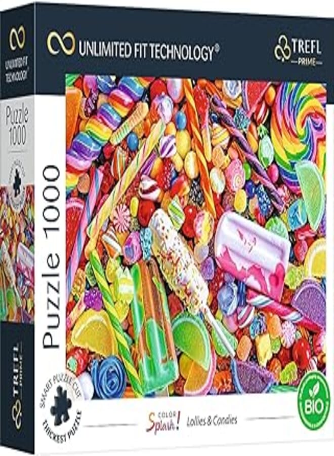 Trefl Prime 1000 Piece Puzzle Color Splash Lollies & Candies