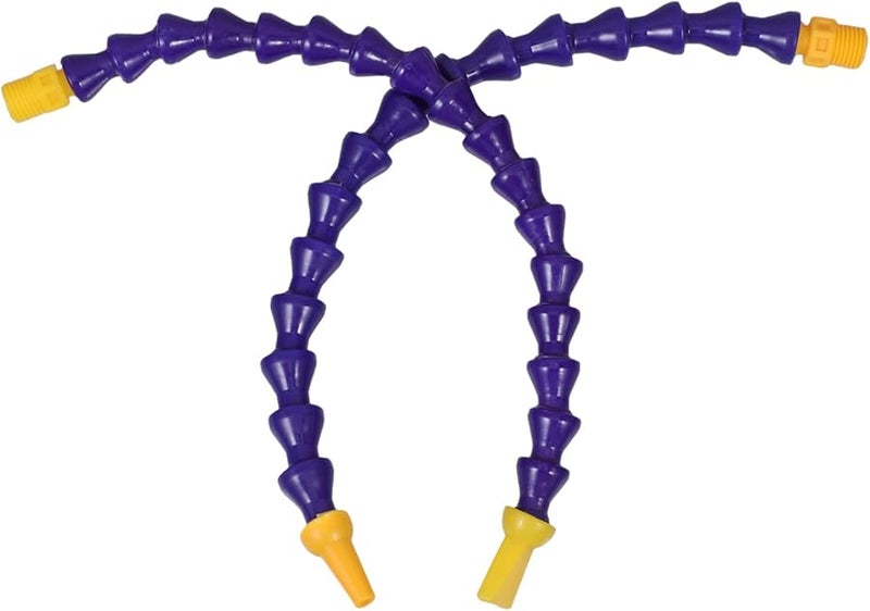 2 قطعة من خرطوم سائل التبريد البلاستيكي المرن لمخرطة آلة الطحن أنبوب الماء والزيت 10 مم - Image 1